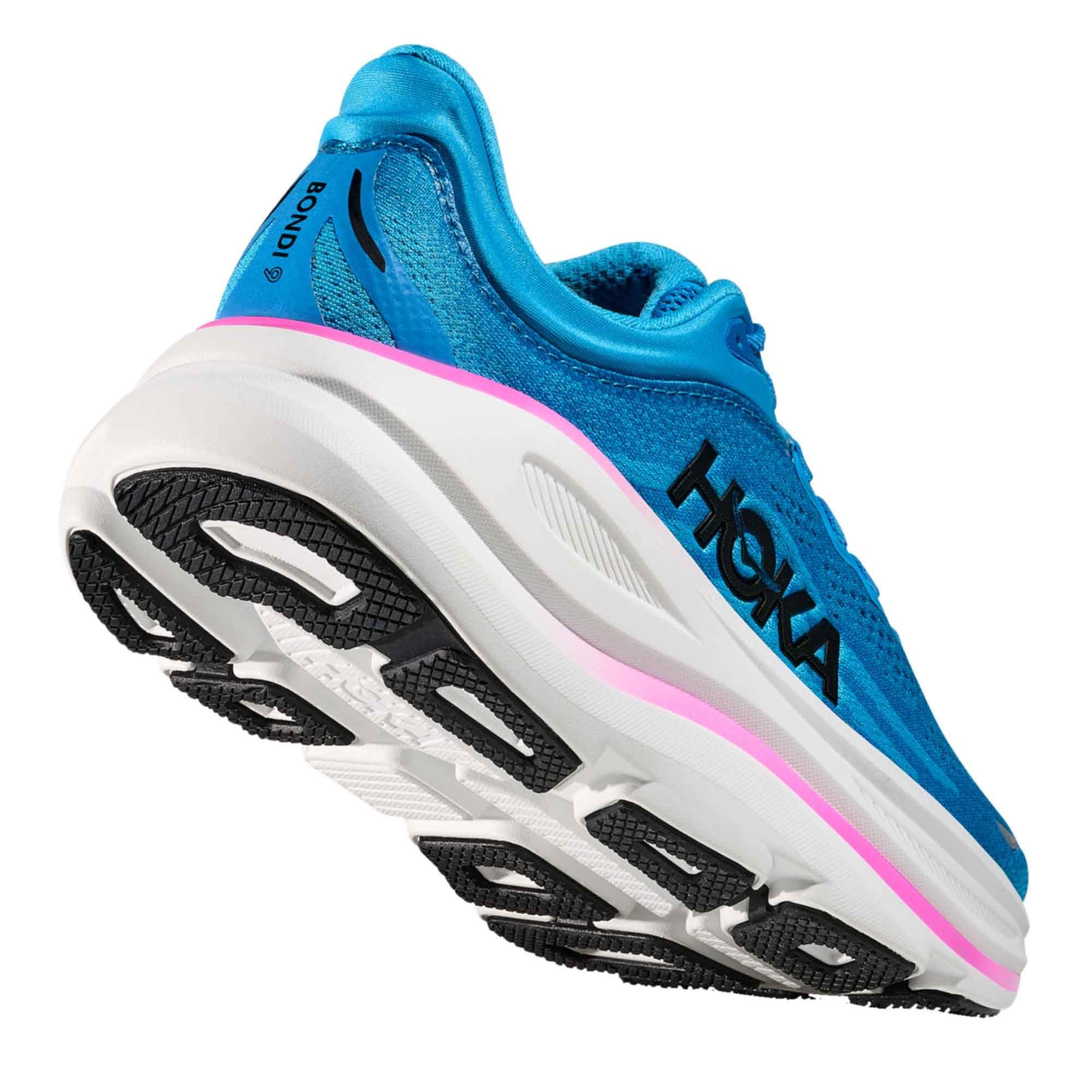 Bondi 9 Women's Running Shoes Skyward Blue/Neon Fuchsia